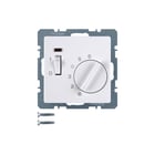 Hager Berker - Q.1/Q.3 Ruimtethermostaat Therm 24V Verb Cont Wit