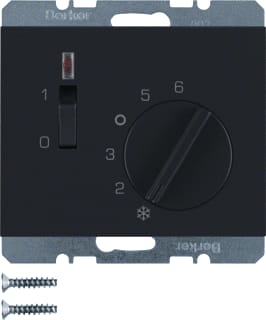 Hager Berker - K.1/K.5 Ruimtethermostaat therm 24v verb cont antr