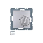 Hager Berker - Ruimtethermostaat Kmrtherm Wiss Cont Alu