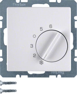 Hager Berker - Q.1 Ruimtethermostaat kmrtherm wiss cont wit