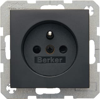 Hager Berker - S.1/B.3/B.7 Wandcontactdoos (WCD schakelmat.) Wcd Pa Ant