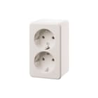 Hager Berker - Opbouw Wandcontactdoos (WCD schakelmat.) Wcd Ra 2V Stk Opb Pwt