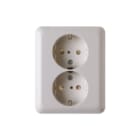 Hager Berker - Modul 2 Wandcontactdoos (WCD schakelmat.) wcd 2v.ra +afpl.pwi mod2
