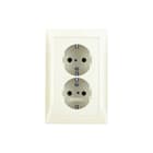 Hager Berker - S.1/B.3/B.7 Wandcontactdoos (WCD schakelmat.) schuko wcd afdkpl wit