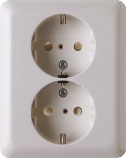 Hager Berker - Modul 2 Wandcontactdoos (WCD schakelmat.) wcd 2v.ra +afpl.pwi  mod2