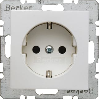 Hager Berker - S.1/B.3/B.7 Wandcontactdoos (WCD schakelmat.) Wcd Ra Kv Mat Pwt