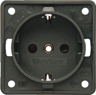 Hager Berker - Integro Wandcontactdoos (WCD schakelmat.) Wcd Ra Schrf Ant
