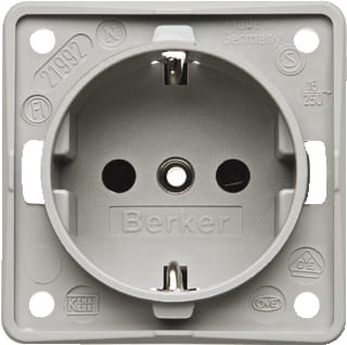 Hager Berker - Integro Wandcontactdoos (WCD schakelmat.) Wcd Ra Schrf Gr