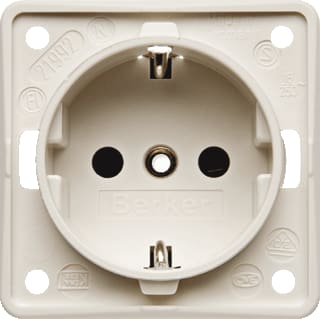 Hager Berker - Integro Wandcontactdoos (WCD schakelmat.) Wcd Ra Kv Schf Wt