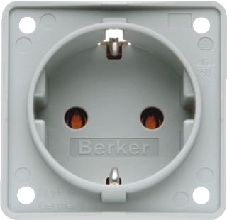 Hager Berker - Integro Wandcontactdoos (WCD schakelmat.) Wcd Ta Stk Gr