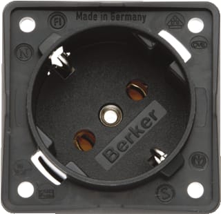 Hager Berker - Integro Wandcontactdoos (WCD schakelmat.) Wcd Ra 45Gr Ant