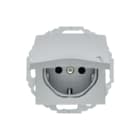 Hager Berker - S.1/B.3/B.7 Wandcontactdoos (WCD schakelmat.) Wcd Ra Klapd 45Gr Alu
