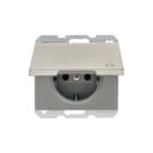 Hager Berker - K.1/K.5 Wandcontactdoos (WCD schakelmat.) Wcd Ra Kv Ip44 Klapd Rvs