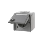 Hager Berker - Aquatec Wandcontactdoos (WCD schakelmat.) wcd ra met kd + slot aqua