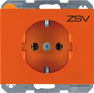 Hager Berker - K.1/K.5 Wandcontactdoos (WCD schakelmat.) wcd schuko opdrk or
