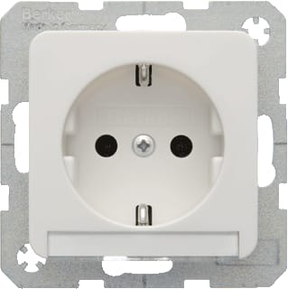 Hager Berker - Modul 2 Wandcontactdoos (WCD schakelmat.) wcd ra +tekstvld pwi mod2