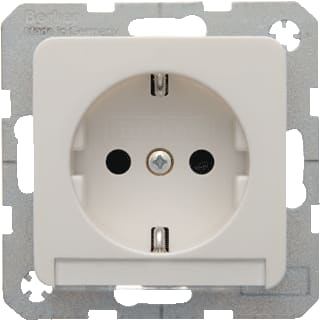 Hager Berker - Modul 2 Wandcontactdoos (WCD schakelmat.) wcd ra +tekstvld pwi mod2