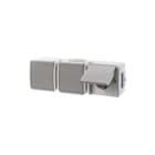 Hager Berker - Aquatec Wandcontactdoos (WCD schakelmat.) wcd 3v ra met klapd. aqua