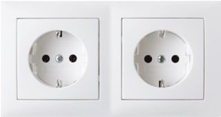 Hager Berker - S.1/B.3/B.7 Wandcontactdoos (WCD schakelmat.) Wcd Ra 2V Afdrm Pwt