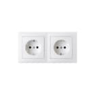 Hager Berker - S.1/B.3/B.7 Wandcontactdoos (WCD schakelmat.) Wcd Ra 2V Afdrm Mat Pwt