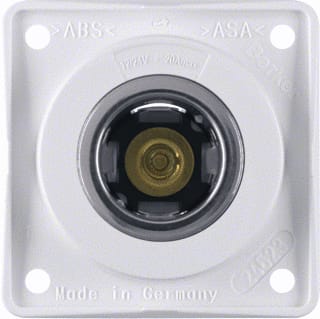 Hager Berker - Integro Wandcontactdoos (WCD schakelmat.) Wcd 12V 20A Wt
