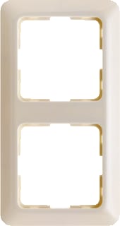 Hager Berker - Modul 2 Afdekraam schakelmateriaal afdraam 2v wit gl. modul2