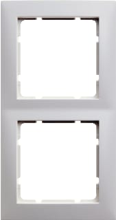 Hager Berker - S.1 Afdekraam schakelmateriaal Afdkrm 2V Pwi Glans S1