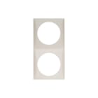 Hager Berker - Integro Afdekraam schakelmateriaal Afdkrm 2V Polwt Gl.Integ