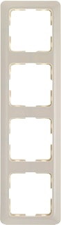 Hager Berker - Modul 2 Afdekraam schakelmateriaal afdraam 4v wit gl. modul2