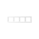 Hager Berker - K.1 Afdekraam schakelmateriaal Afdkrm 4V Hor Pwi Gl. K5