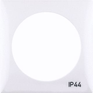 Hager Berker - Integro Afdekraam schakelmateriaal Afdkrm 1V Sch/Imp Polwt