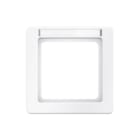 Hager Berker - Q.1 Afdekraam schakelmateriaal Afdkrm 1V Tekstvld Pwi Q1