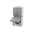 Hager Berker - Aquatec Combinatie schakelaar/wcd comb serie/wcd ra+kd aqua