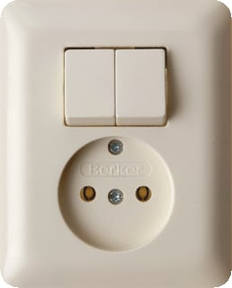 Hager Berker - Modul 2 Combinatie schakelaar/wcd comb serie/wcd z/a w.mod2