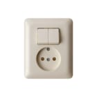 Hager Berker - Modul 2 Combinatie schakelaar/wcd comb serie/wcd z/a w.mod2