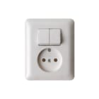 Hager Berker - Modul 2 Combinatie schakelaar/wcd comb serie/wcdz/a pw mod2