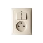Hager Berker - S.1/B.3/B.7 Combinatie schakelaar/wcd Wcd 2P/Serie S1/B3/B7 Wit