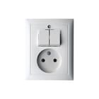 Hager Berker - S.1/B.3/B.7 Combinatie schakelaar/wcd Wcd 2P/Ser S1/B3/B7 Pwit