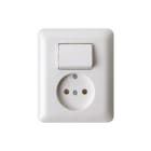 Hager Berker - Modul 2 Combinatie schakelaar/wcd comb wiss/wcd z.a pw mod2