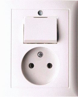 Hager Berker - S.1/B.3/B.7 Combinatie schakelaar/wcd Wcd/Wiss 2P S1/B3/B7 Pwit