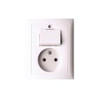Hager Berker - S.1/B.3/B.7 Combinatie schakelaar/wcd Wcd/Wiss 2P S1/B3/B7 Pwit