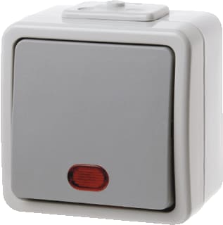 Hager Berker - Aquatec Installatieschakelaar contr.wipschak. 2plg aqua