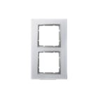 Hager Berker - B.7 Afdekraam schakelmateriaal Afdkrm 2V Alu B7Gls