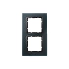 Hager Berker - B.7 Afdekraam schakelmateriaal Afdkrm 2V Zw B7Gls