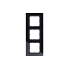 Hager Berker - B.7 Afdekraam schakelmateriaal Afdkrm R 3V B7 Gls Zw