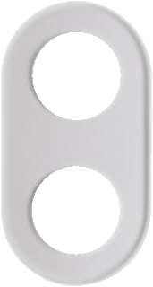 Hager Berker - Glas Afdekraam schakelmateriaal Afdkrm 2V Hld Gls