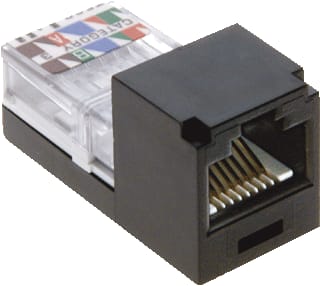 Hager Berker - Integro Modulaire connector Mini Jack 8-Plg Zw. 1980