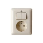 Hager Berker - Modul 2 Combinatie schakelaar/wcd comb serie/wcd ra w. mod2