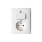 Hager Berker - S.1/B.3/B.7 Combinatie schakelaar/wcd Comb Serie/Wcd Ra Pwi S1