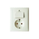 Hager Berker - S.1/B.3/B.7 Combinatie schakelaar/wcd Comb Wissel/Wcd Ra Wit S1